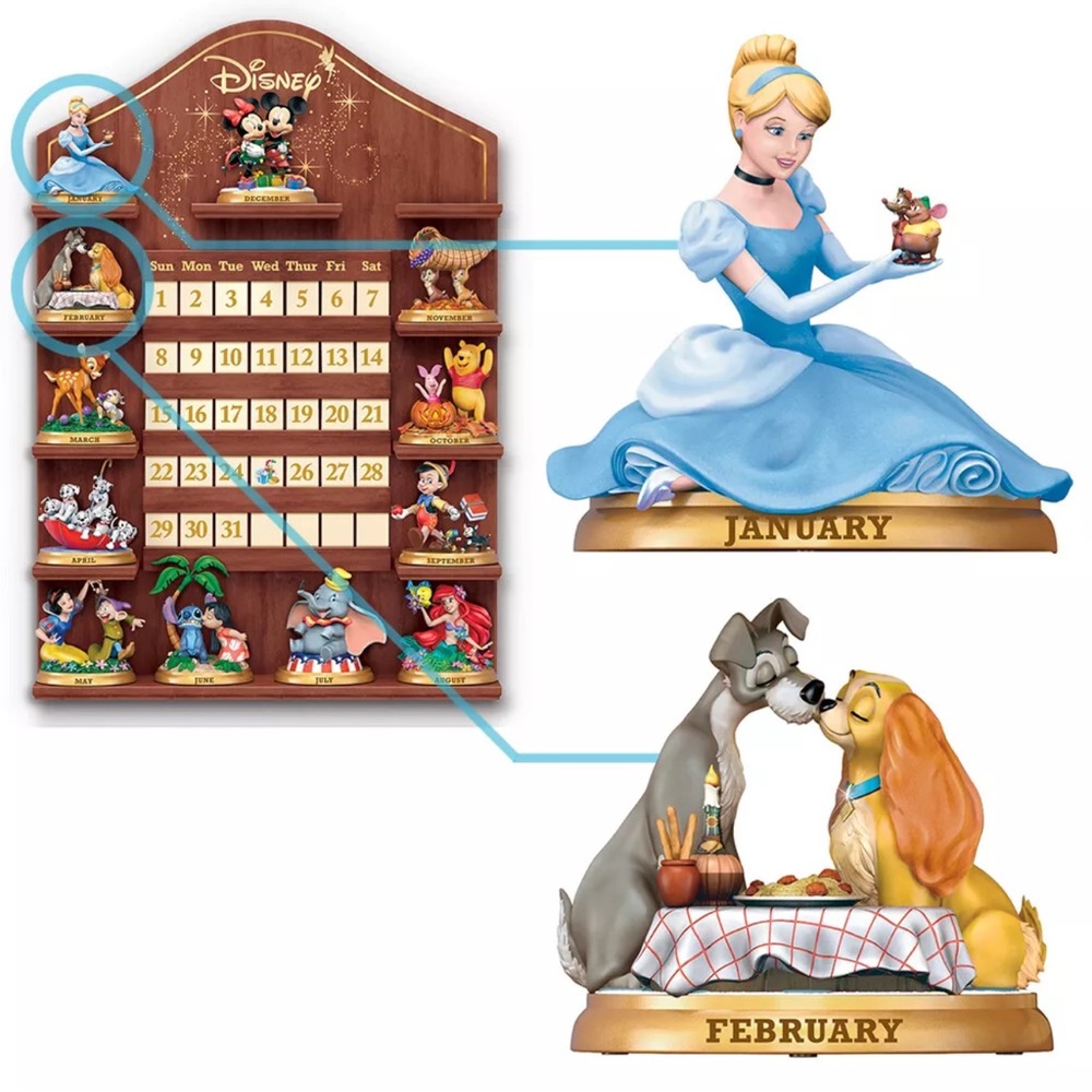 Bradford Exchange Disney Perpetual Calendar January & February